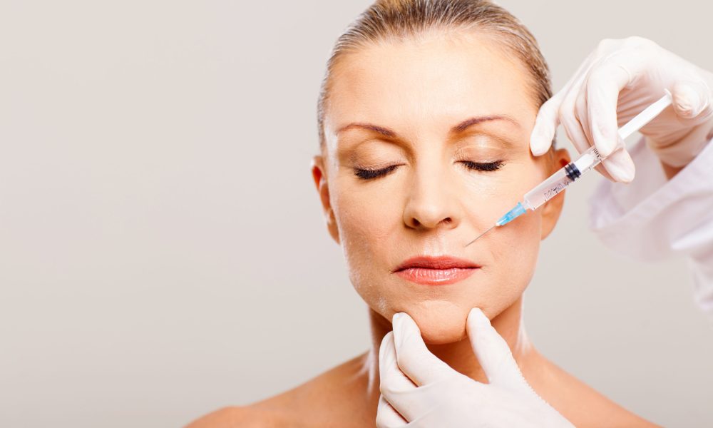 cosmetic injection to mature woman