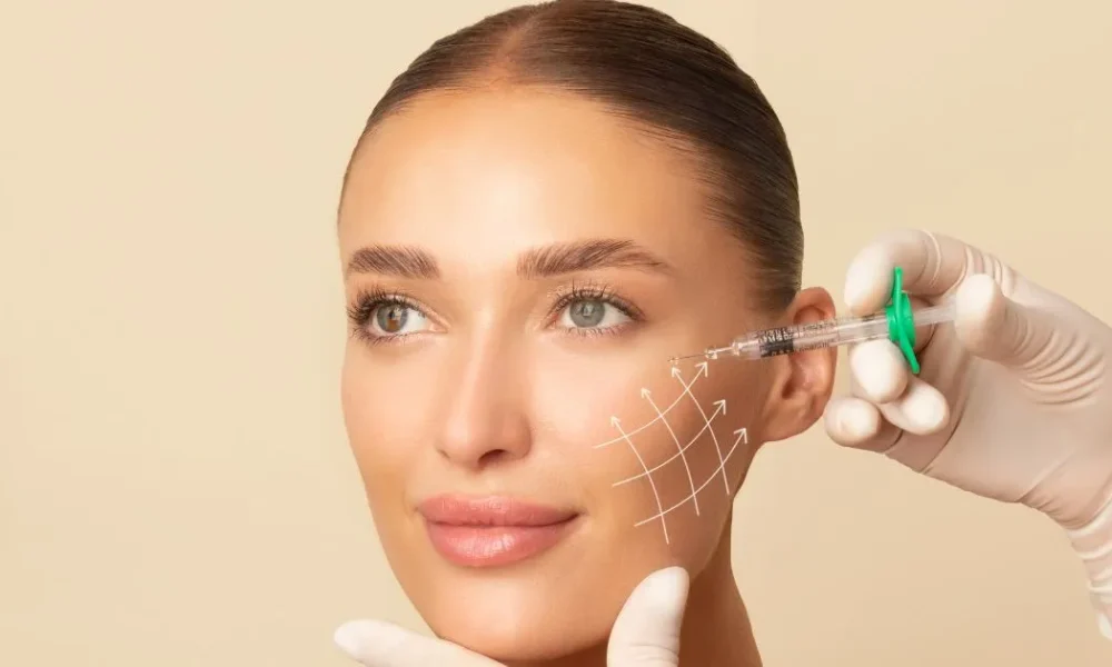 Facial rejuvenation with Sculptra Injection at a clinic in Tampa, FL